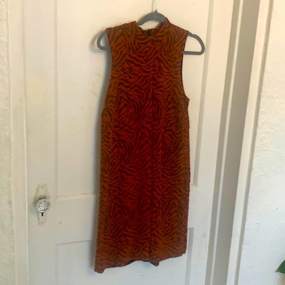 Anthropologie orange dress, size M